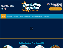 Tablet Screenshot of causewaymarina.com